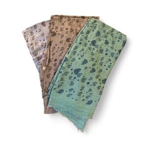 Bundle of Rectangular Festival Style Scarves NWT